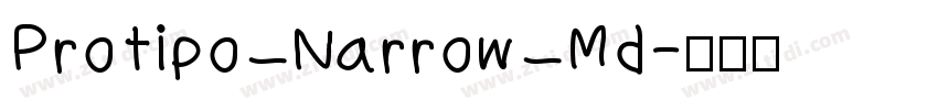 Protipo Narrow Md字体转换